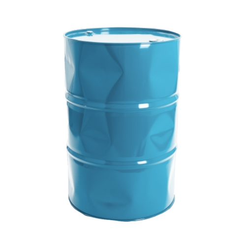 Statue Baril Tonneau Origami Oeuvre Resine - 90cm - Bleu Ciel