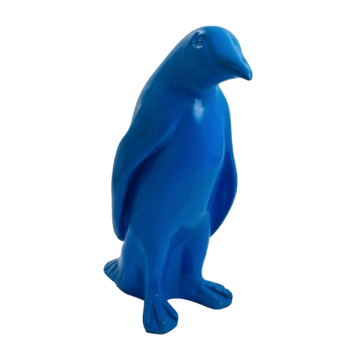 Statue de Pingouin en Résine - 120 cm - Bleu Majestueux