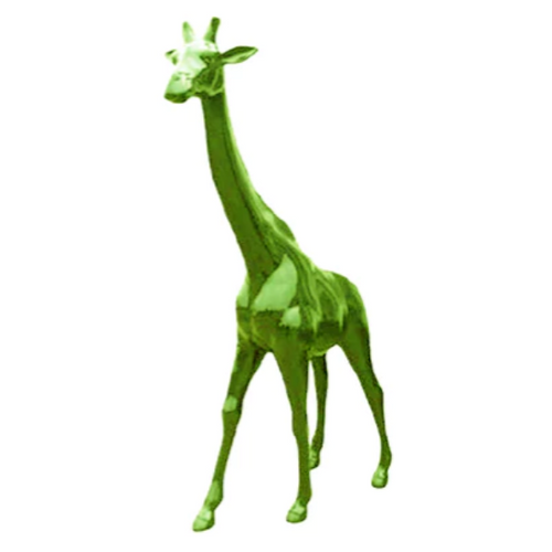 Statue Girafe Animaux Resine - 150cm - Vert Pomme