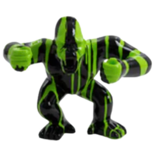 Statue de Gorille Majestueux en Résine - 30cm - Finition Verte