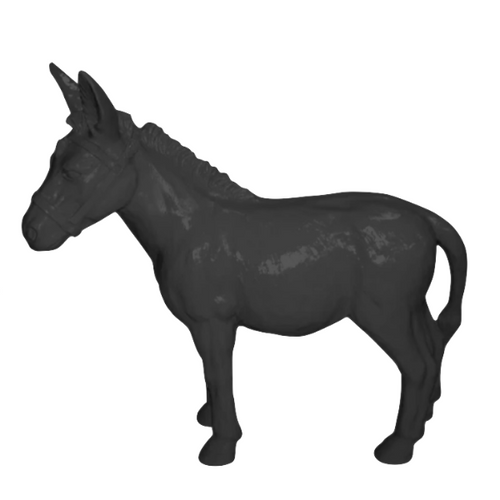 Statue d'Ane Exotique en Résine - 95cm - Noir