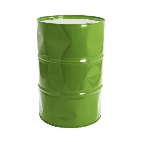 Statue Baril Tonneau Origami Oeuvre Resine - 90cm - Vert Pomme