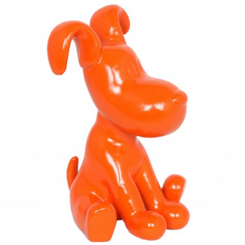 Statue Chien Snoopy Animaux Resine - 30cm - Orange