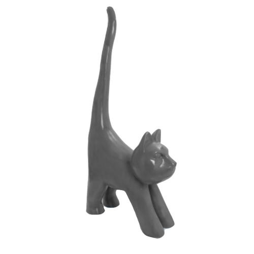 Statue Chat Animaux Resine - 205cm - Gris