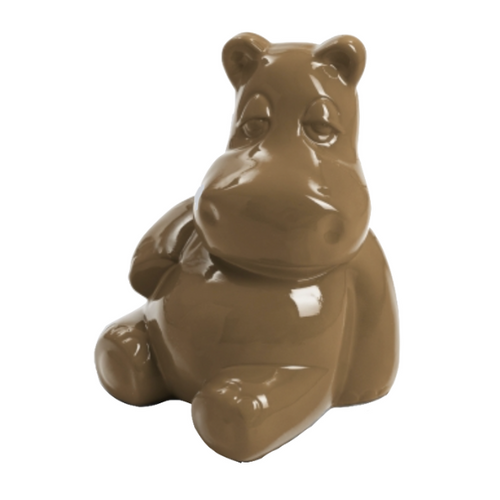 Statue d'Hippopotame en Résine - 25cm - Couleur Brun