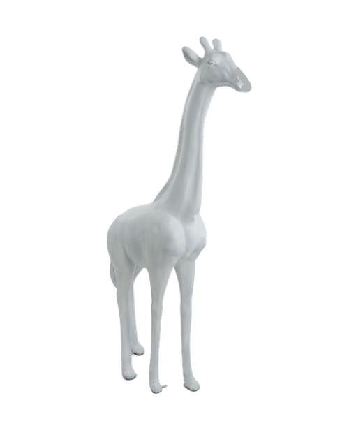 Statue Girafe Animaux Resine - 210cm - Blanc