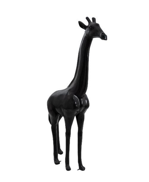 Statue Girafe Animaux Resine - 210cm - Noir
