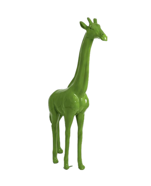 Statue Girafe Animaux Resine - 210cm - Vert Pomme