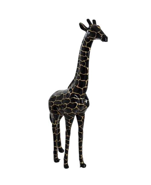 Statue Girafe Animaux Resine - 210cm - Ecaille dorée