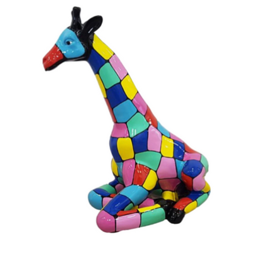 Statue de Girafe en Résine - 90 cm - Édition Dragibus