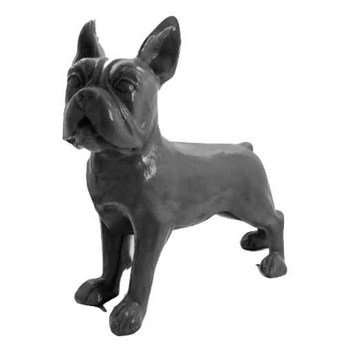 Statue Chien Bouledogue Francais Animaux Resine - 180cm - Gris