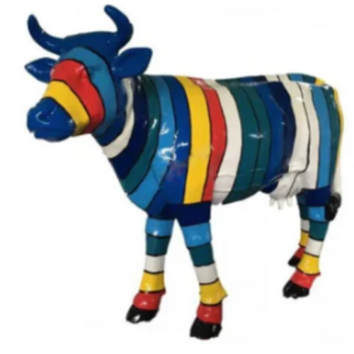 Statue Vache Animaux Resine - 140cm - Schtroumpf