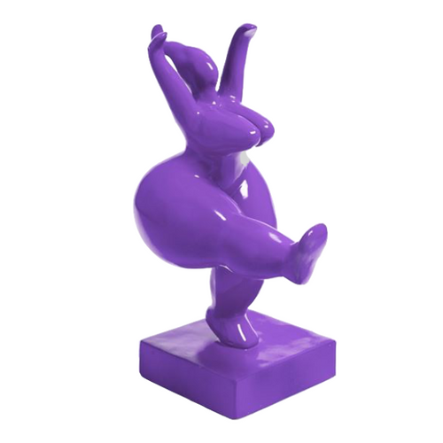 Statue Femme Nana Oeuvre Resine - 55cm - Violet