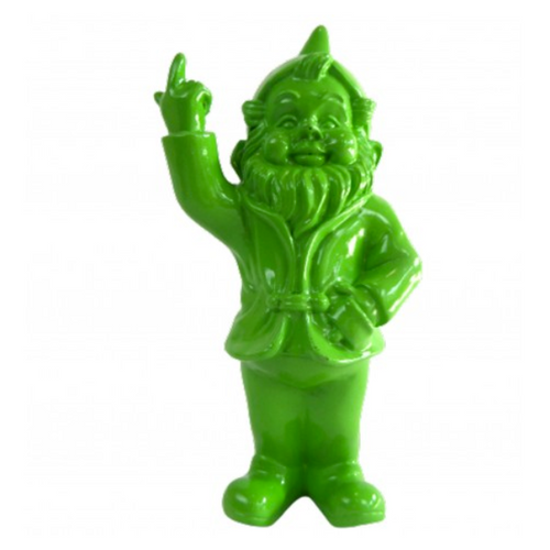 Statue de Nain en Résine - 33 cm - Couleur Vert Pomme