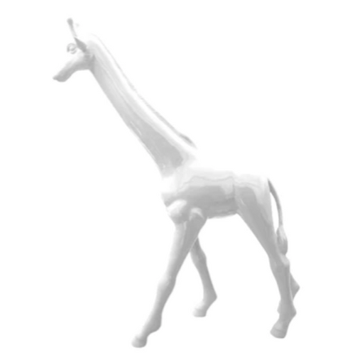 Statue Girafe Animaux Resine - 150cm - Blanc