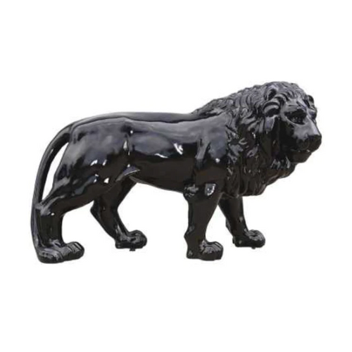 Statue Lion Animaux Resine - 190cm - Noir