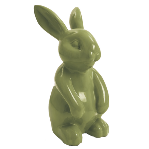 Statue de Lapin Résine - 60 cm - Couleur Kaki