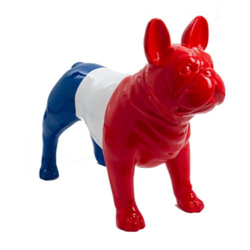 Statue Chien Bouledogue Francais Animaux Resine - 90cm - France