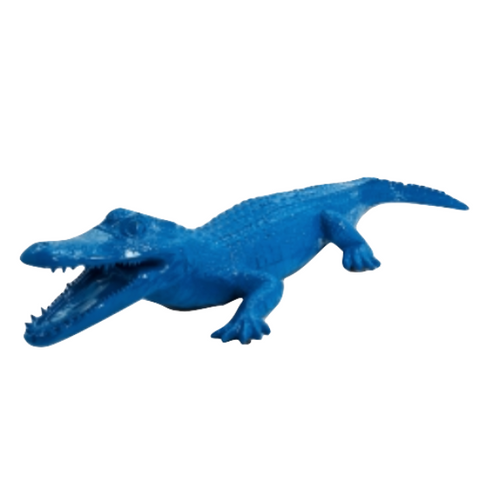 Statue de Crocodile en Résine - 215 cm - Édition Bleue