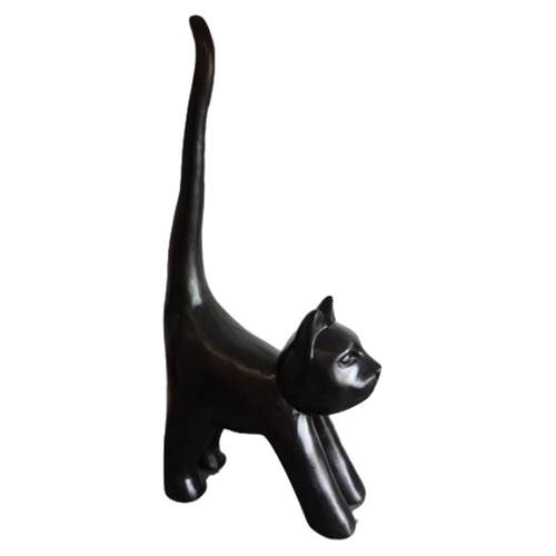 Statue Chat Animaux Resine - 205cm - Noir