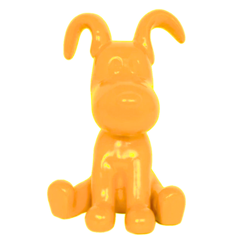 Statue Chien Snoopy Animaux Resine - 30cm - Jaune