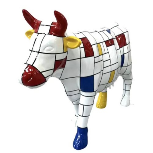 Statue Vache Animaux Resine - 140cm - Mondrian