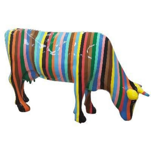 Statue Vache Tête Basse Animaux Resine - 225cm - Candy