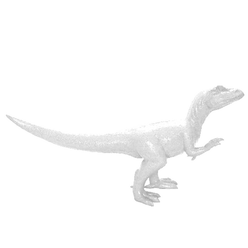 Statue de Dinosaure en Résine - 300x600 cm - Blanc Premium