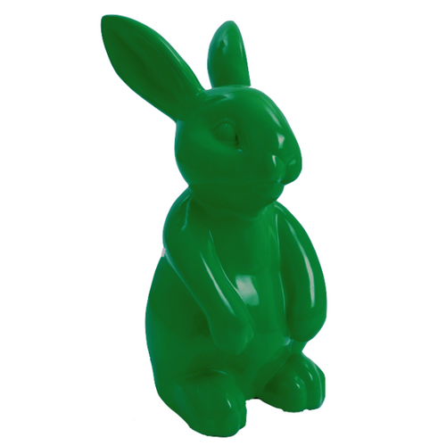 Statue de Lapin en Résine - 60 cm - Couleur Verte