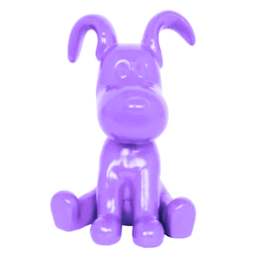 Statue Chien Snoopy Animaux Resine - 30cm - Violet