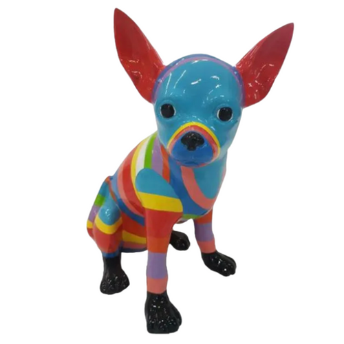 Statue Chien Chihuahua Animaux Resine - 40cm - Berlingot