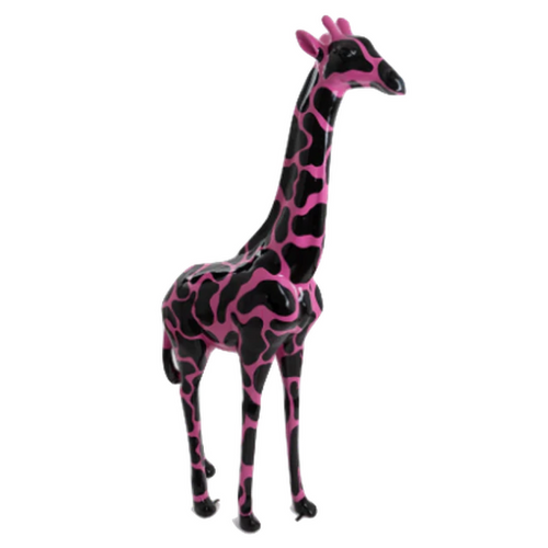 Statue Girafe en Résine - 210cm - Édition Tagada Rose