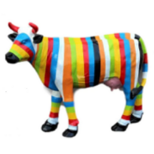 Statue Vache Animaux Resine - 140cm - Berlingot Multi