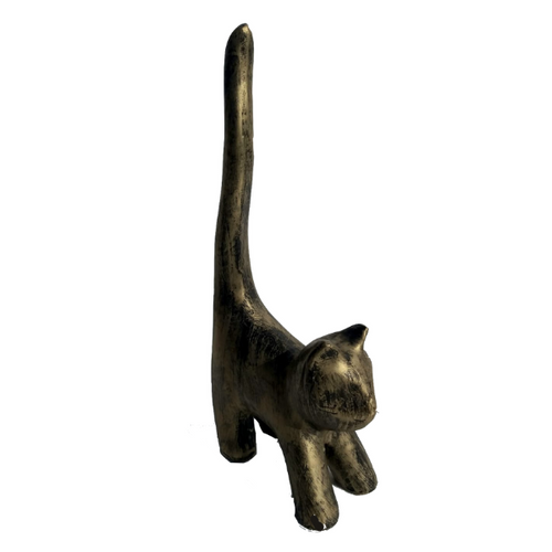 Statue Chat Animaux Resine - 205cm - Bronze