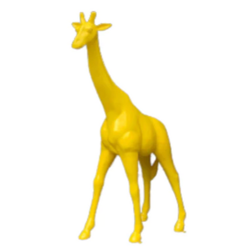 Statue Girafe Animaux Resine - 150cm - Jaune