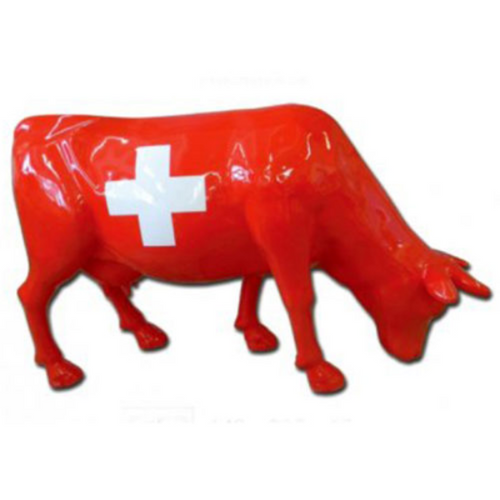 Statue Vache Tête Basse Animaux Resine - 225cm - Swiss