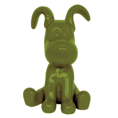 Statue Chien Snoopy Animaux Resine - 30cm - Vert Kaki