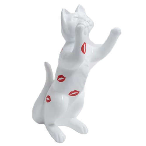 Statue de Chat en Résine - 55cm - Doux Bisous