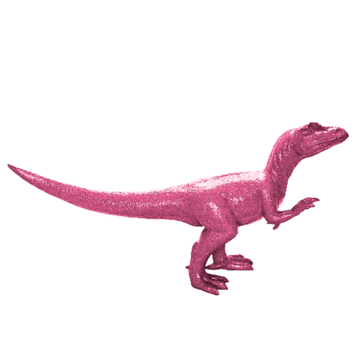 Statue de Dinosaure en Résine 600cm - Fuchsia Éclatant