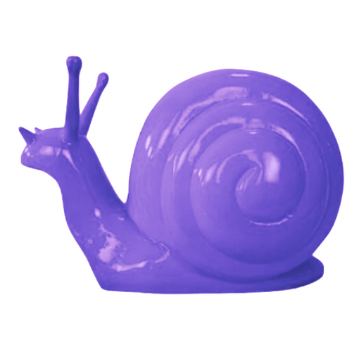 Statue de Escargot en Résine - 50 cm - Couleur Violet