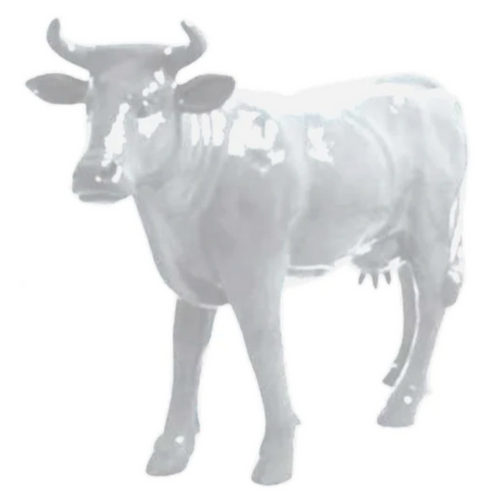 Statue Vache Animaux Resine - 140cm - Blanc