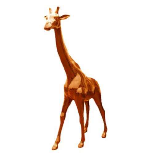 Statue Girafe Animaux Resine - 150cm - Orange