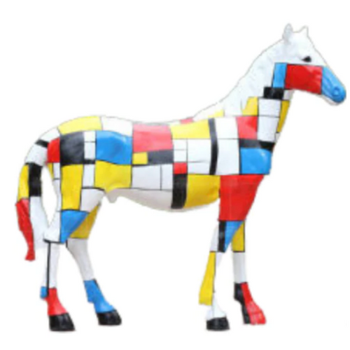 Statue Cheval Animaux Resine - 210cm - Mondrian