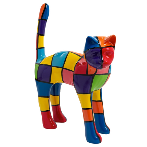 Statue de Chat en Résine - 105cm - Édition Dragibus