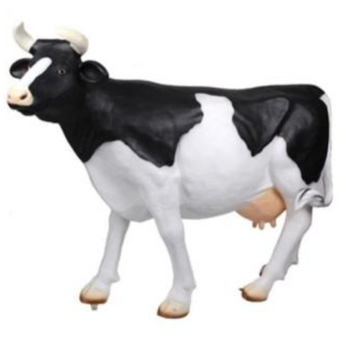 Statue Vache Animaux Resine - 225cm - Naturel