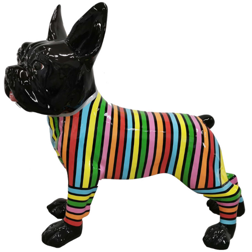 Statue Chien Bouledogue Francais Animaux Resine - 180cm - Candy