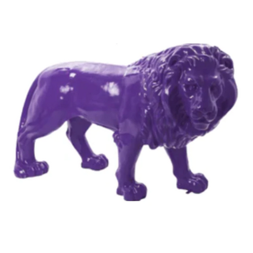 Statue Lion Animaux Resine - 190cm - Violet