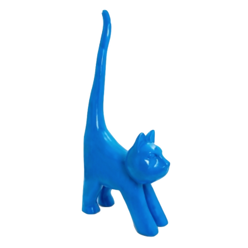 Statue Chat Animaux Resine - 205cm - Bleu