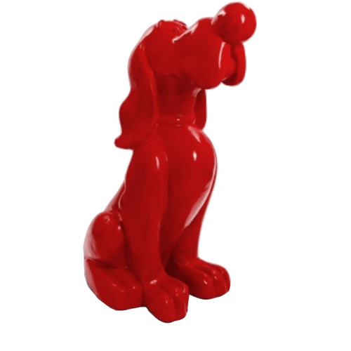 Statue Chien Snoopy Animaux Resine - 160cm - Rouge