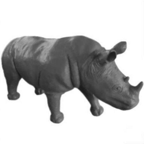 Statue Rhinoceros Animaux Resine - 180cm - Gris